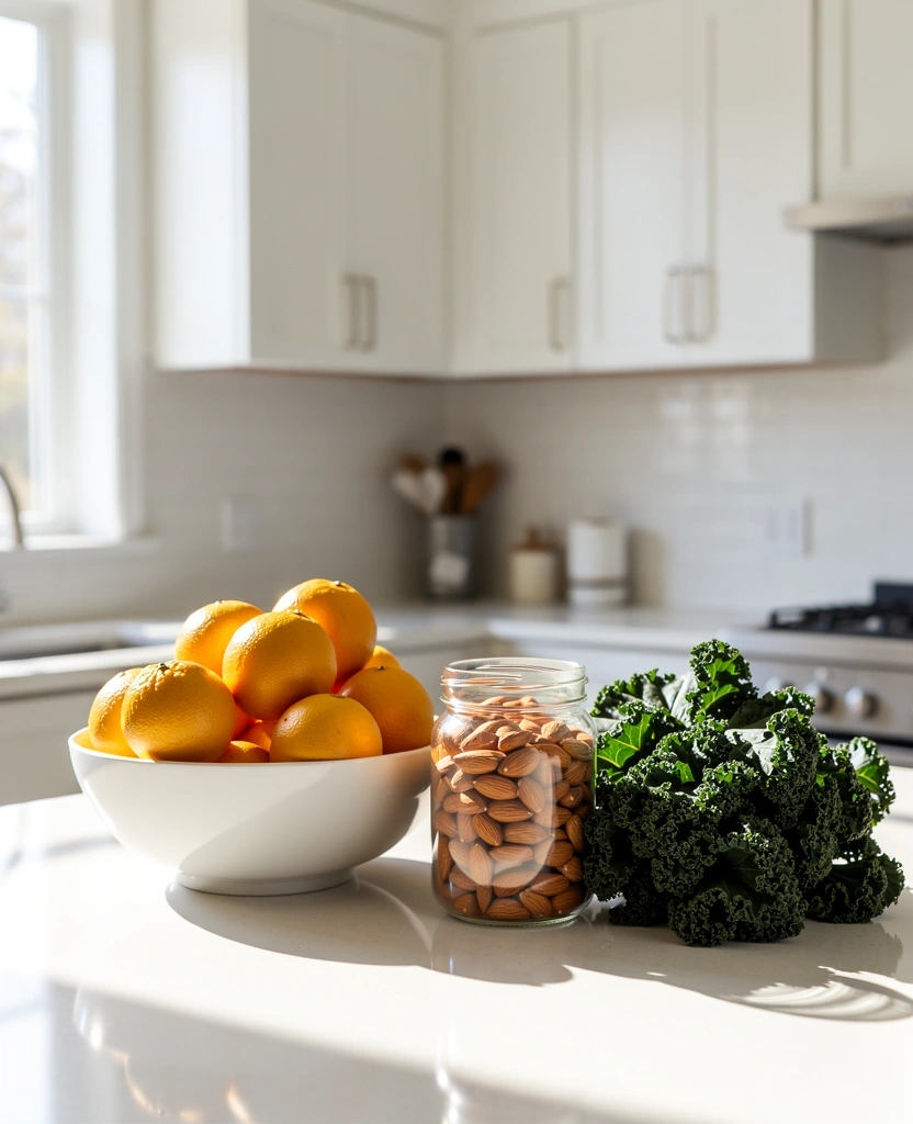 Ingredientes frescos para una dieta equilibrada